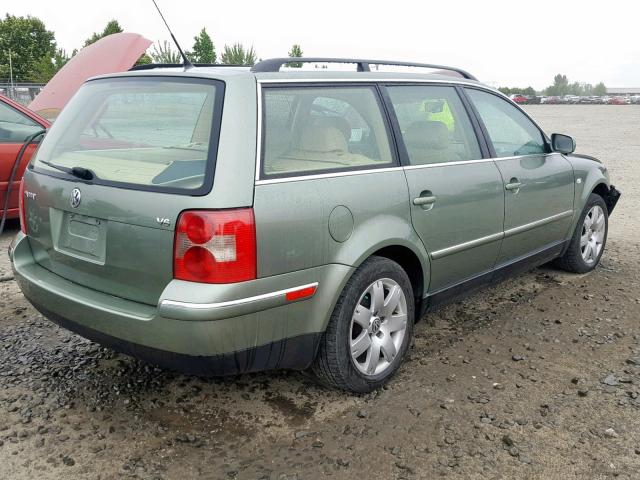 WVWWH63B33E148864 - 2003 VOLKSWAGEN PASSAT GLX GREEN photo 4