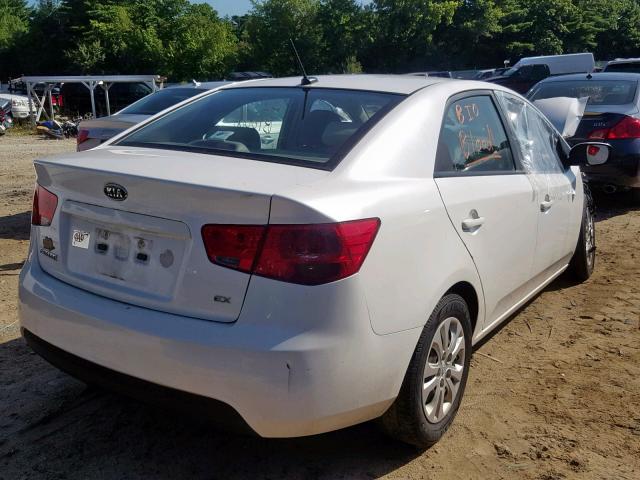 KNAFU4A24C5634616 - 2012 KIA FORTE EX WHITE photo 4