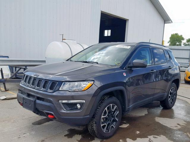 3C4NJDDB7KT722416 - 2019 JEEP COMPASS TR GRAY photo 2