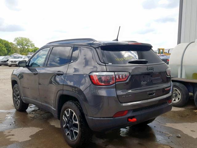 3C4NJDDB7KT722416 - 2019 JEEP COMPASS TR GRAY photo 3