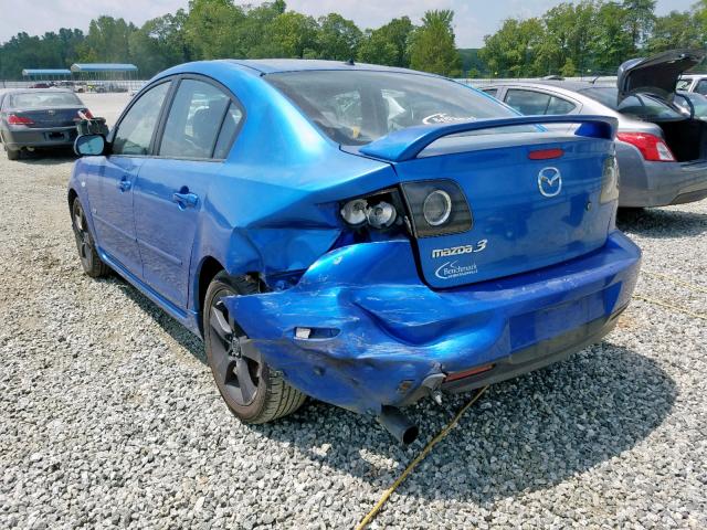 JM1BK123151235928 - 2005 MAZDA 3 S BLUE photo 3