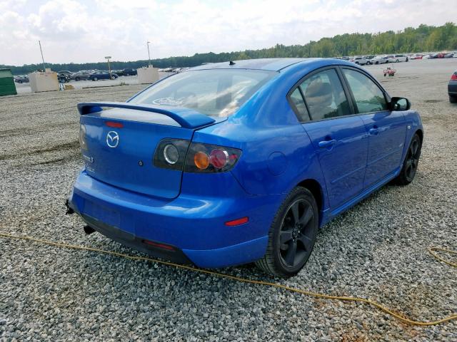 JM1BK123151235928 - 2005 MAZDA 3 S BLUE photo 4