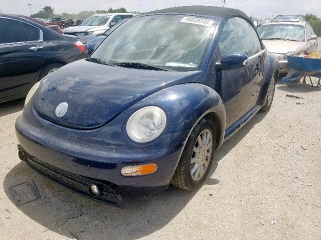 3VWCM31Y44M322454 - 2004 VOLKSWAGEN NEW BEETLE ლურჯი ფოტო 2
