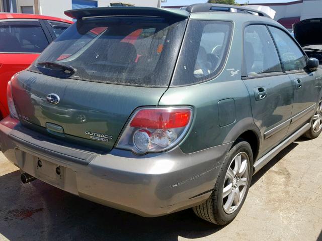 JF1GG686X6G808061 - 2006 SUBARU IMPREZA OU GREEN photo 4