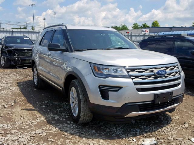 1FM5K8DH7JGA64507 - 2018 FORD EXPLORER X SILVER photo 1