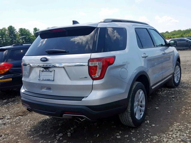 1FM5K8DH7JGA64507 - 2018 FORD EXPLORER X SILVER photo 4