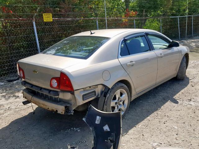 1G1ZC5EB0AF244471 - 2010 CHEVROLET MALIBU 1LT 金色 照片 4
