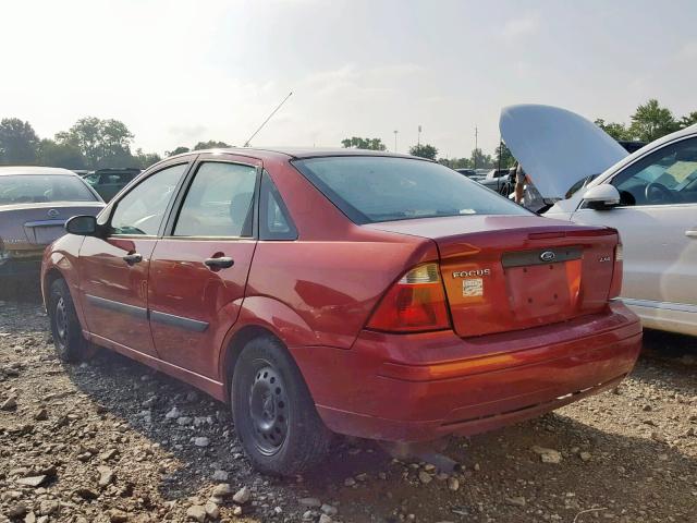 1FAFP34N15W105010 - 2005 FORD FOCUS ZX4 MAROON photo 3