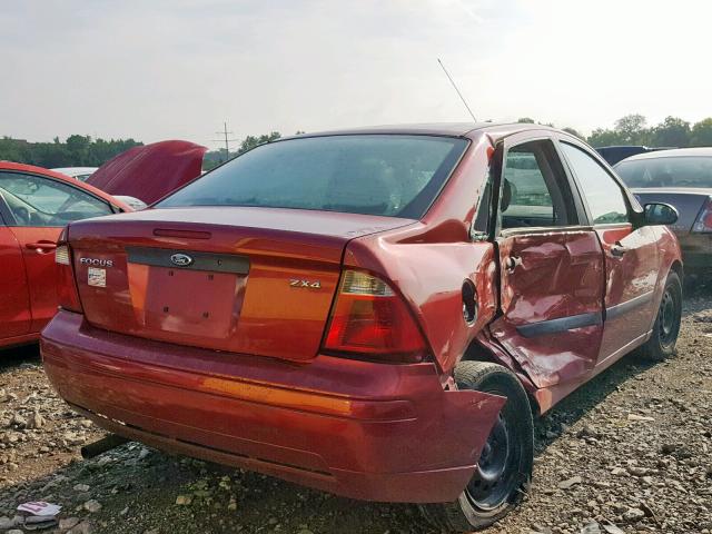 1FAFP34N15W105010 - 2005 FORD FOCUS ZX4 MAROON photo 4