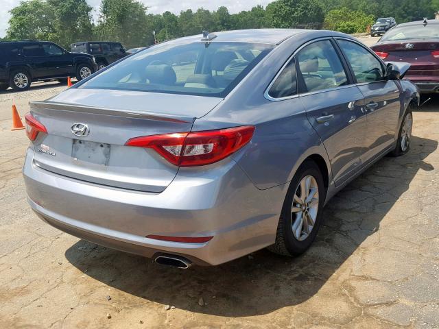 5NPE24AF3GH356269 - 2016 HYUNDAI SONATA SE BLUE photo 4