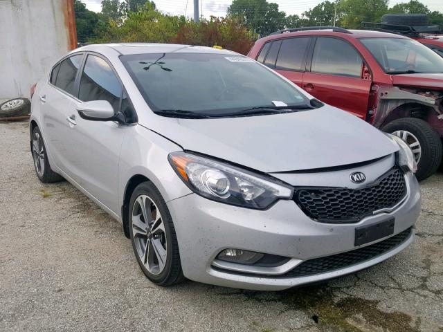 KNAFZ4A87G5552214 - 2016 KIA FORTE EX SILVER photo 1