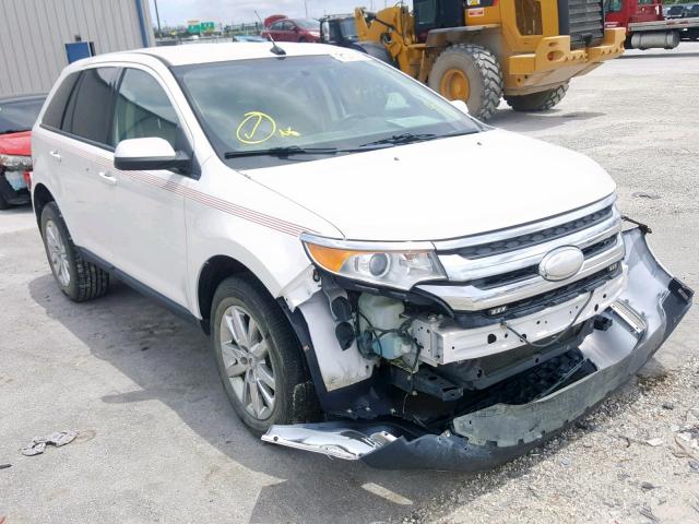 2FMDK3JC9DBE31197 - 2013 FORD EDGE SEL WHITE photo 1