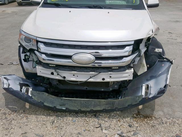 2FMDK3JC9DBE31197 - 2013 FORD EDGE SEL WHITE photo 9