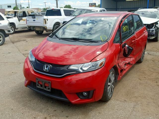 3HGGK5H8XFM749282 - 2015 HONDA FIT EX RED photo 2