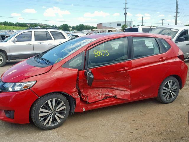 3HGGK5H8XFM749282 - 2015 HONDA FIT EX RED photo 9