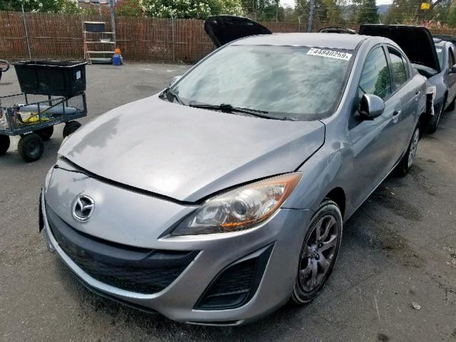 JM1BL1SG2A1258029 - 2010 MAZDA 3 I SILVER photo 2