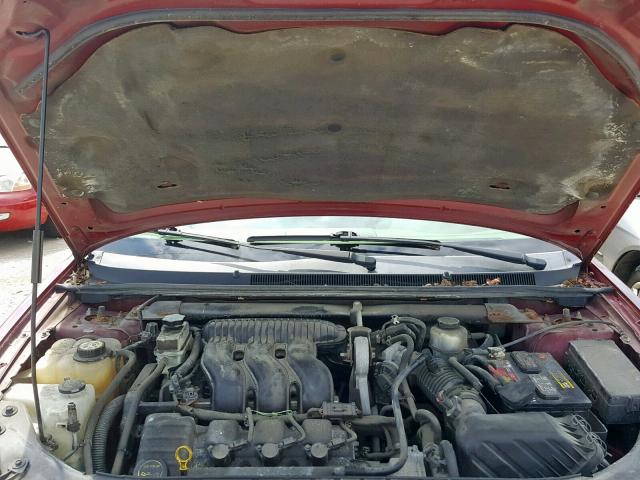 1MEFM43196G610827 - 2006 MERCURY MONTEGO PR ბურგუნდია ფოტო 7