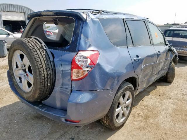 JTMZK31V076006787 - 2007 TOYOTA RAV4 LIMIT BLUE photo 4