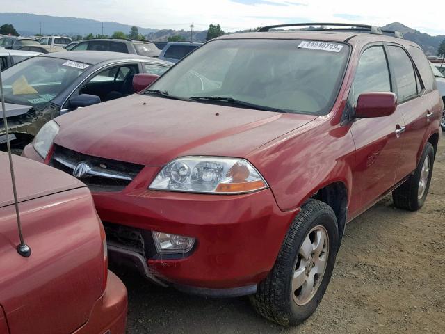 2HNYD18203H539991 - 2003 ACURA MDX RED photo 2