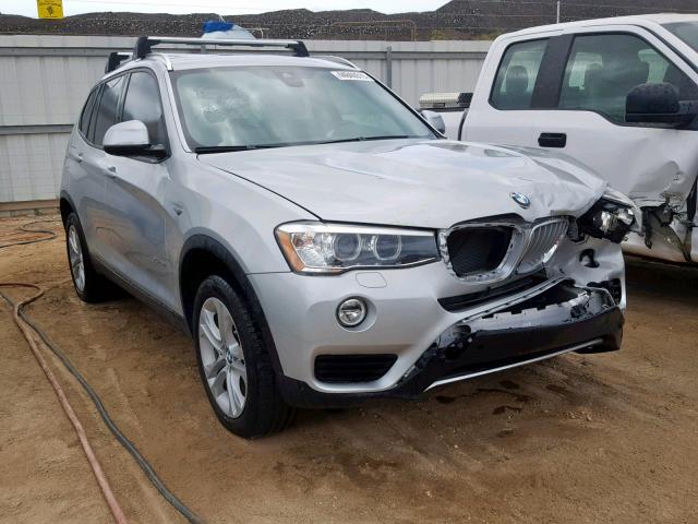 5UXWX7C58H0U42265 - 2017 BMW X3 XDRIVE3 SILVER photo 1