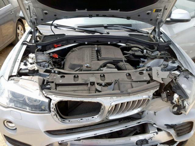 5UXWX7C58H0U42265 - 2017 BMW X3 XDRIVE3 SILVER photo 7