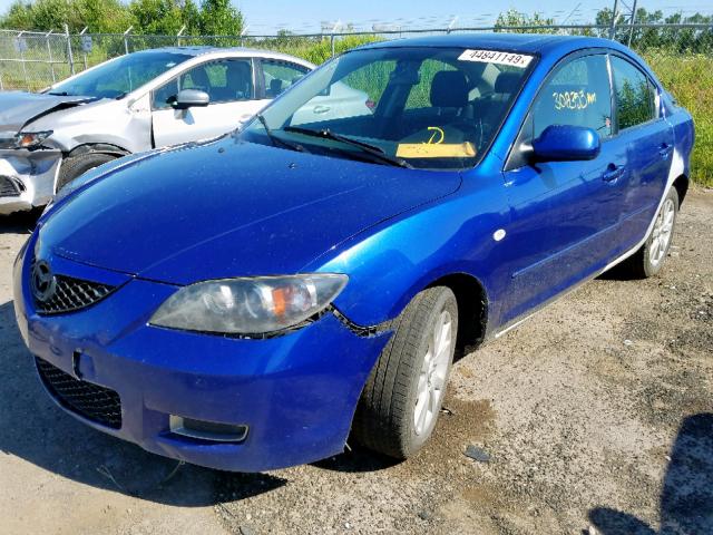 JM1BK32F881149834 - 2008 MAZDA 3 I BLUE photo 2