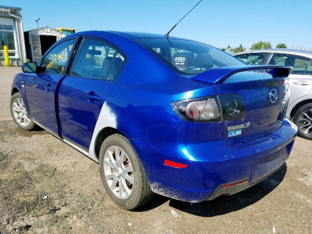 JM1BK32F881149834 - 2008 MAZDA 3 I BLUE photo 3