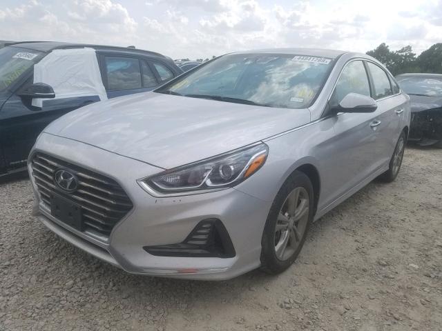 5NPE34AF9JH616758 - 2018 HYUNDAI SONATA SPO SILVER photo 2