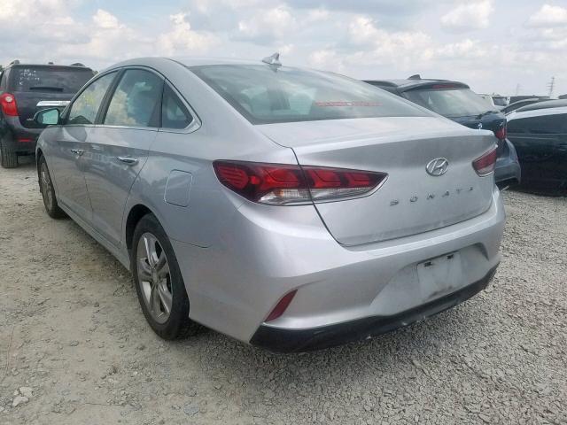 5NPE34AF9JH616758 - 2018 HYUNDAI SONATA SPO SILVER photo 3