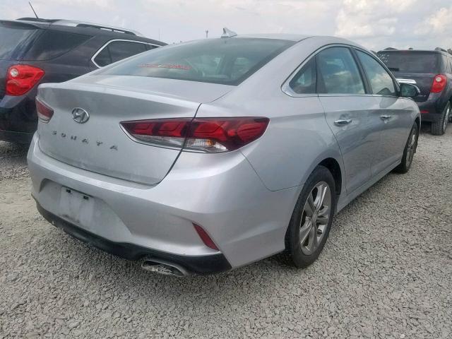 5NPE34AF9JH616758 - 2018 HYUNDAI SONATA SPO SILVER photo 4