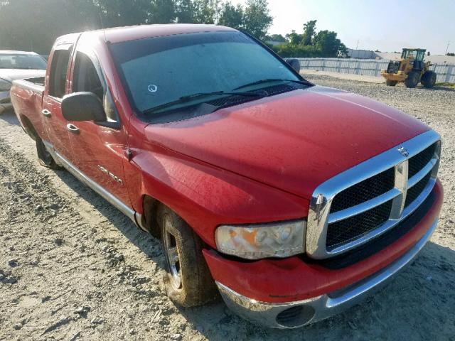 1D7HA18N45J614594 - 2005 DODGE RAM 1500 S RED photo 1