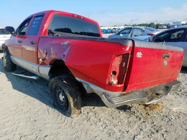 1D7HA18N45J614594 - 2005 DODGE RAM 1500 S RED photo 3