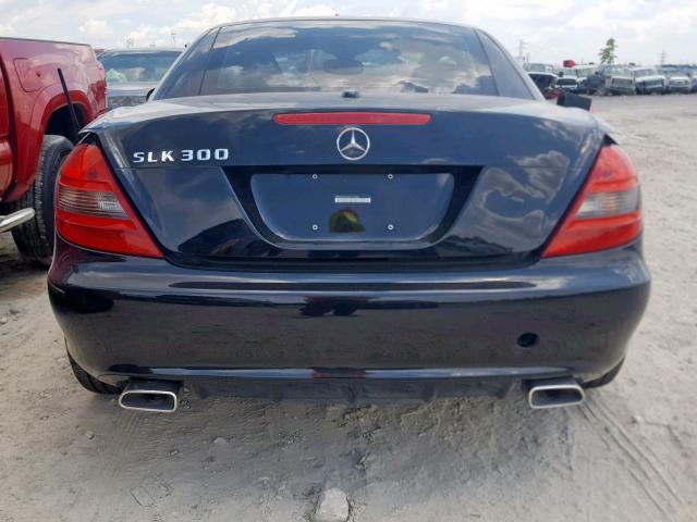 WDBWK54F09F210882 - 2009 MERCEDES-BENZ SLK 300 BLACK photo 6