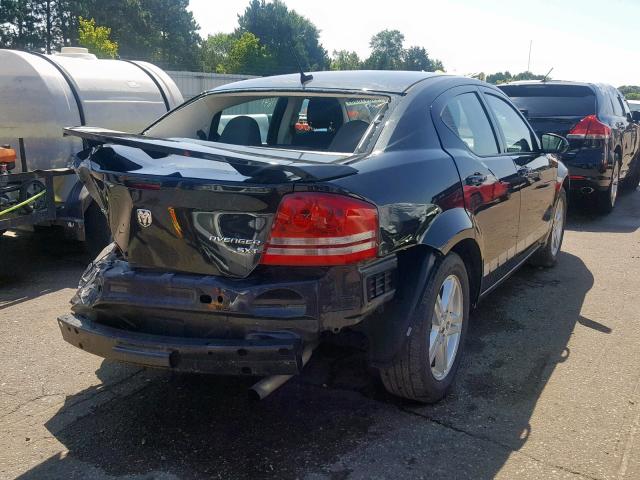 1B3CC1FB6AN233227 - 2010 DODGE AVENGER EX BLACK photo 4