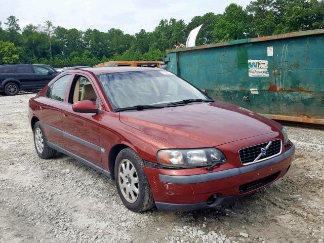 YV1RS61R412084549 - 2001 VOLVO S60 MAROON photo 1