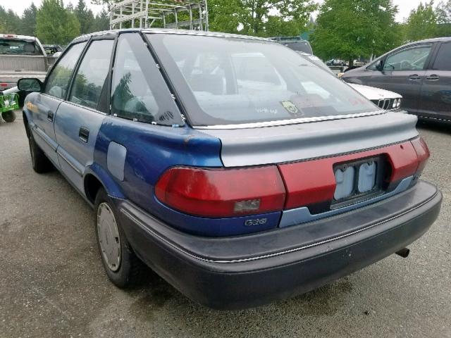 1Y1SK746XLZ171389 - 1990 GEO PRIZM BASE ლურჯი ფოტო 3