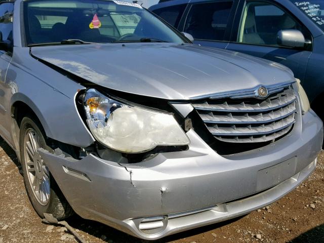 1C3LC55RX8N181328 - 2008 CHRYSLER SEBRING TO SILVER photo 9