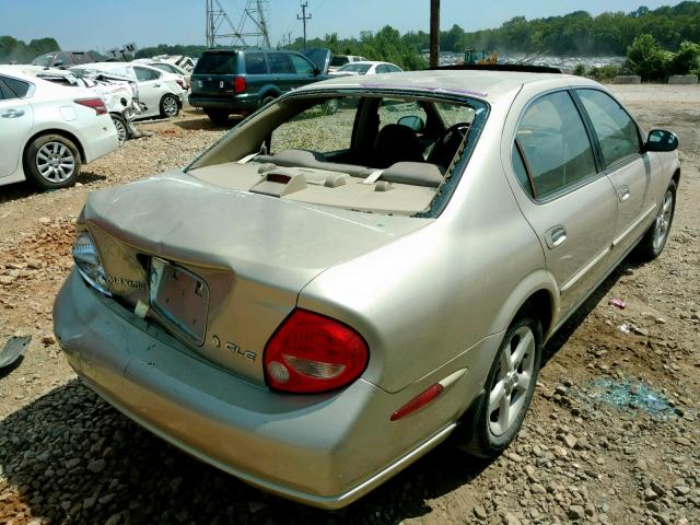 JN1CA31D81T615931 - 2001 NISSAN MAXIMA GXE GOLD photo 4