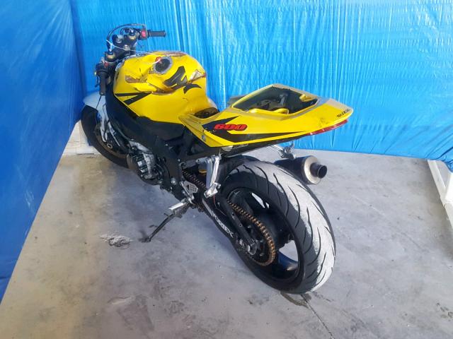 JS1GN7CA342108064 - 2004 SUZUKI GSX-R600 K YELLOW photo 3