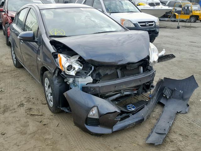 JTDKDTB34D1053631 - 2013 TOYOTA PRIUS C GRAY photo 1