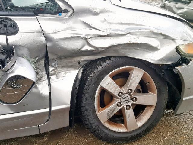 2HGFA1F65AH313181 - 2010 HONDA CIVIC LX-S ვერცხლისფერი ფოტო 9