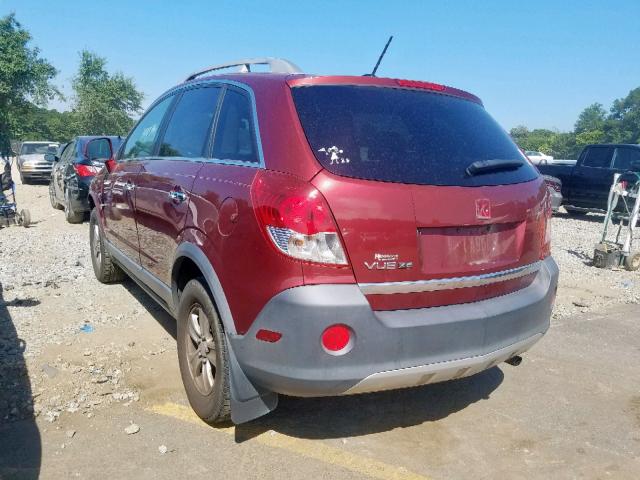 3GSCL33P88S637564 - 2008 SATURN VUE XE RED photo 3
