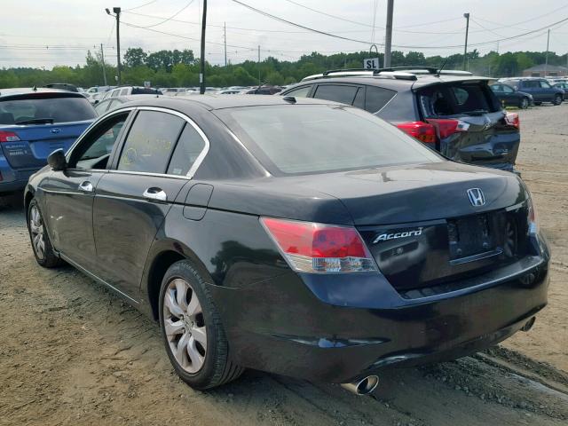 5KBCP36859B501988 - 2009 HONDA ACCORD EXL BLACK photo 3