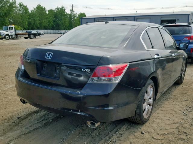 5KBCP36859B501988 - 2009 HONDA ACCORD EXL BLACK photo 4