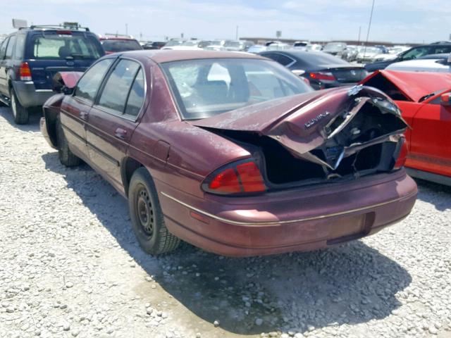 2G1WL52M5T9132284 - 1996 CHEVROLET LUMINA MAROON photo 3