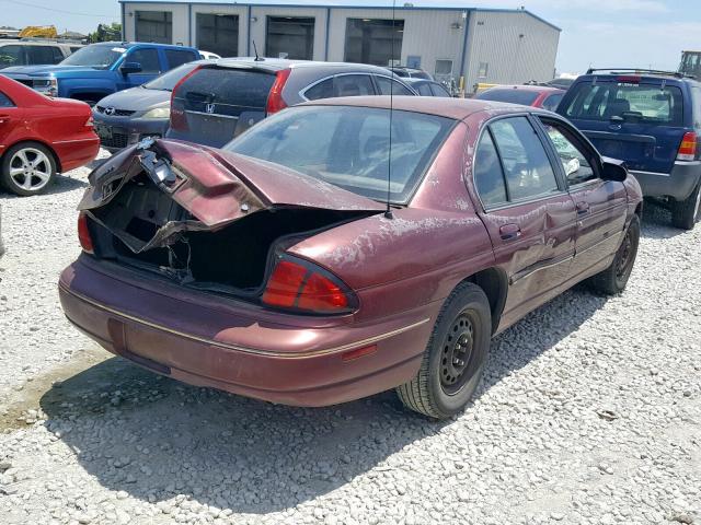 2G1WL52M5T9132284 - 1996 CHEVROLET LUMINA MAROON photo 4