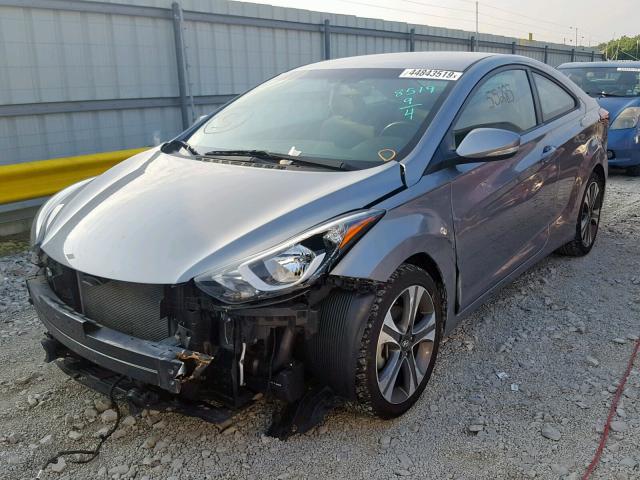 KMHDH6AH7EU028519 - 2014 HYUNDAI ELANTRA CO GRAY photo 2