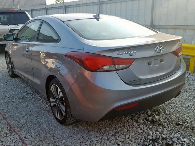 KMHDH6AH7EU028519 - 2014 HYUNDAI ELANTRA CO GRAY photo 3