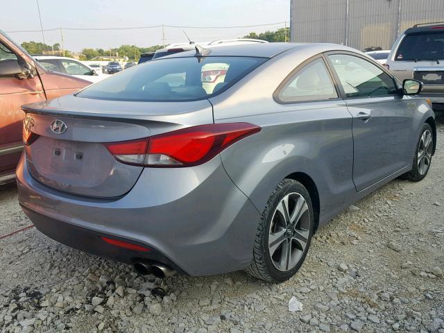 KMHDH6AH7EU028519 - 2014 HYUNDAI ELANTRA CO GRAY photo 4