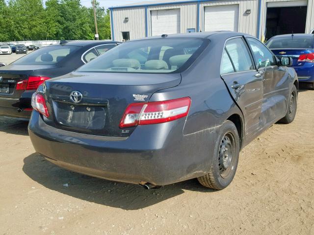 4T1BF3EK7AU015930 - 2010 TOYOTA CAMRY BASE GRAY photo 4